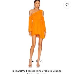 x REVOLVE Everett Mini Dress in Orange